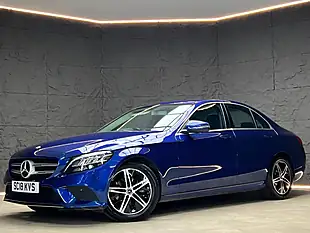 Used 2018 Mercedes-Benz C-Class Sport Brilliant Blue - Interior and Exterior details 4