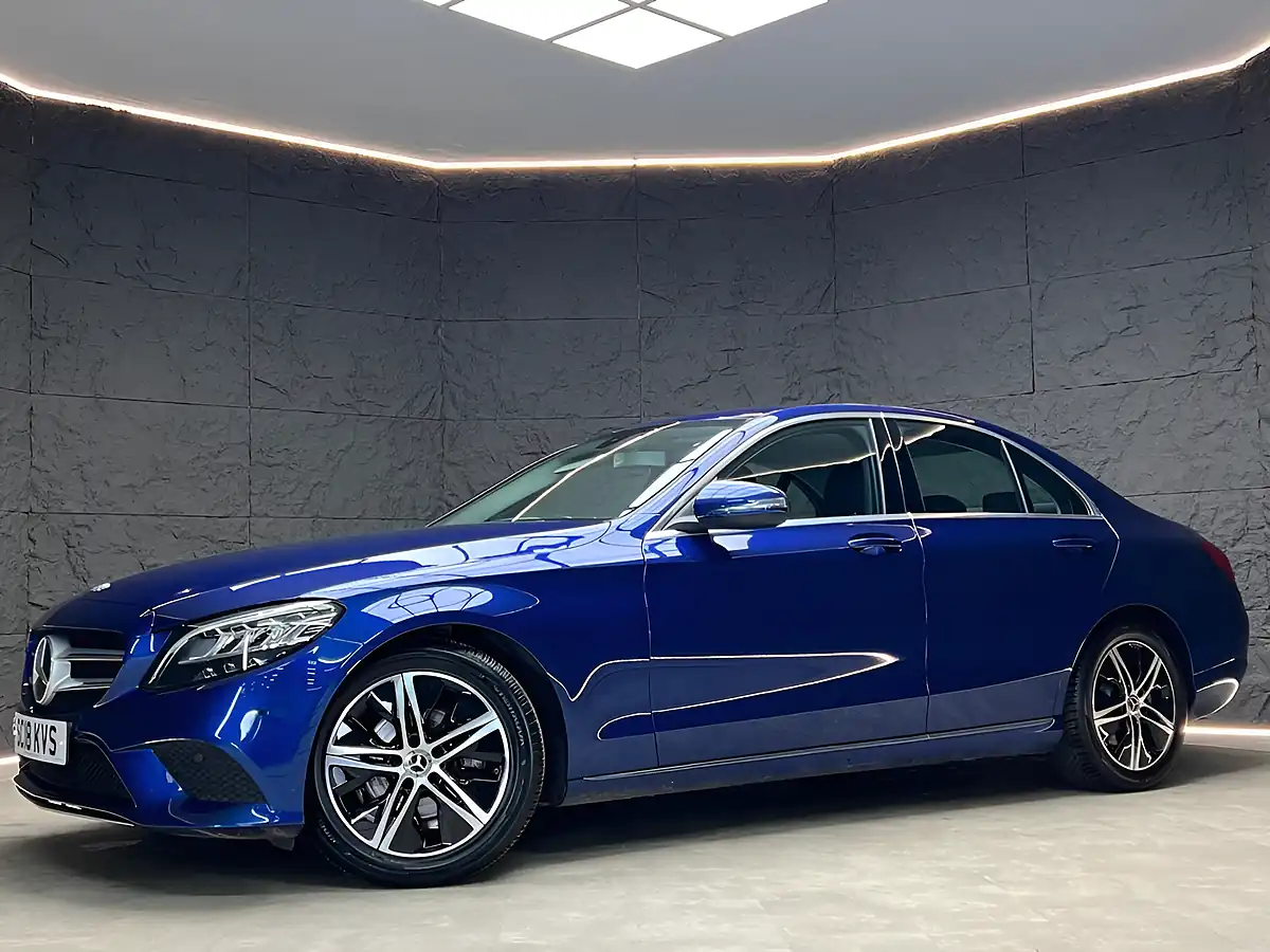 Used 2018 Mercedes-Benz C-Class Sport Brilliant Blue - Interior and Exterior details 8