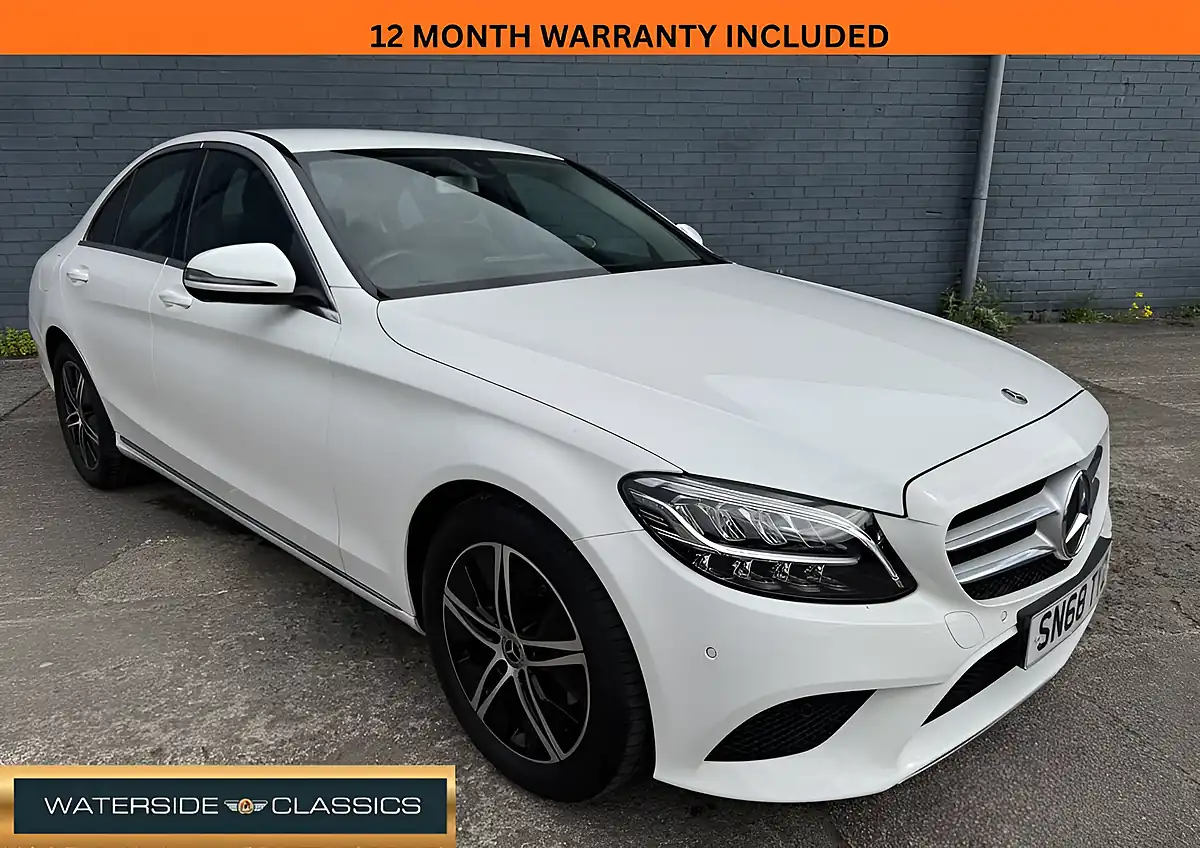 Used 2018 Mercedes-Benz C-Class Sport White - Front View
