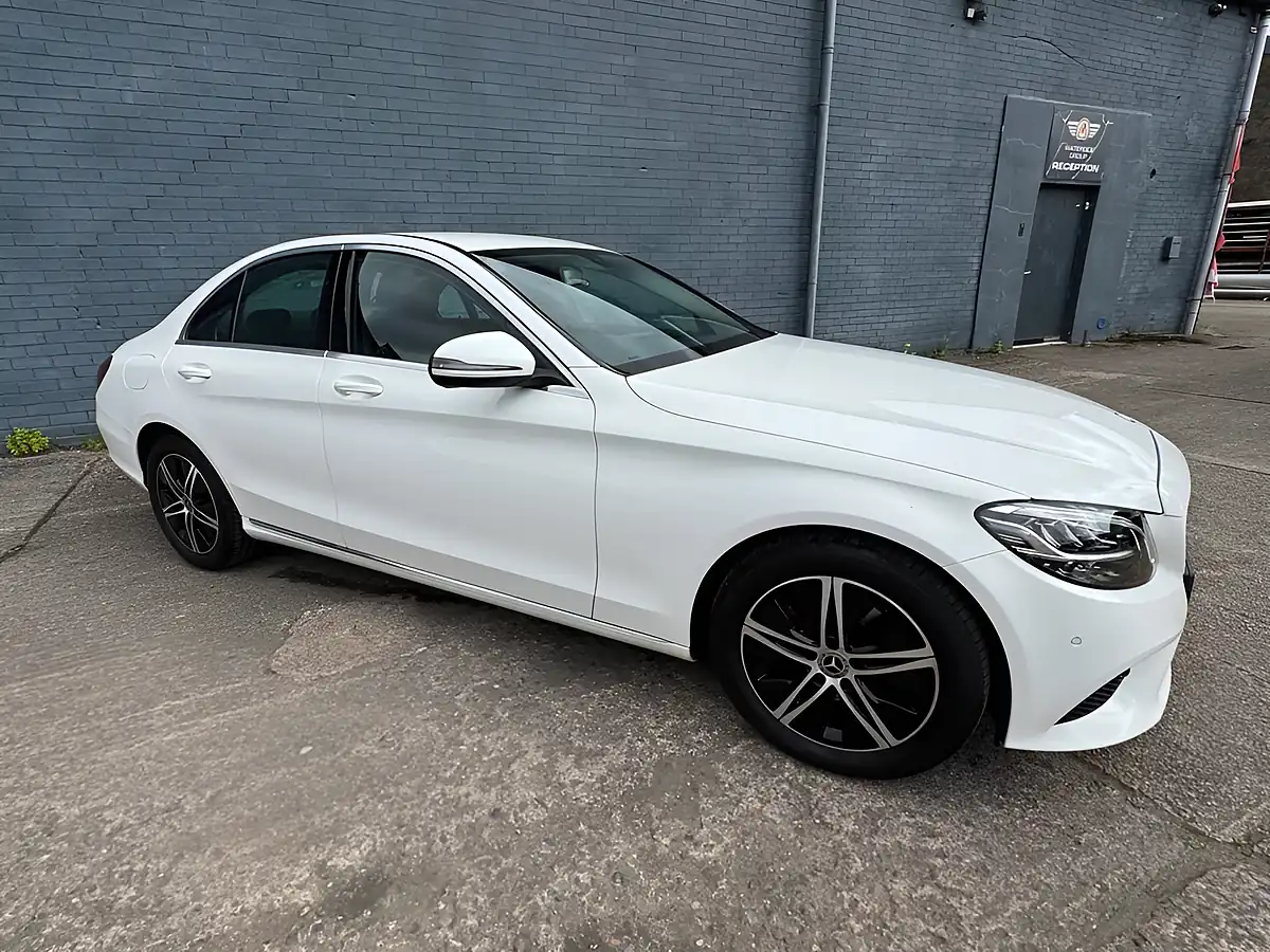 Used 2018 Mercedes-Benz C-Class Sport White - Interior and Exterior details 12