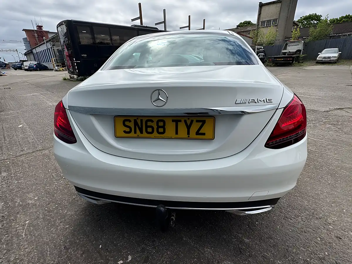 Used 2018 Mercedes-Benz C-Class Sport White - Interior and Exterior details 16