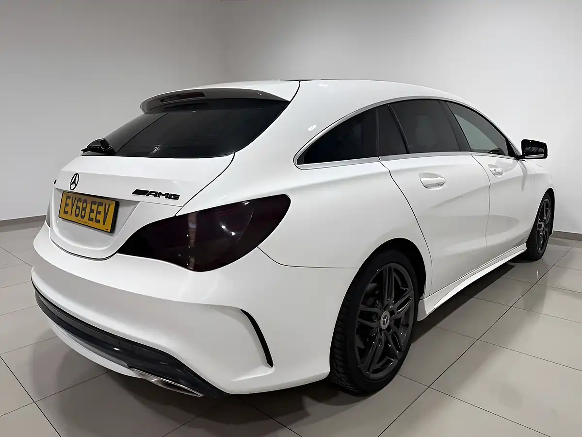 Used 2018 Mercedes-Benz Cla AMG Line Edition Shooting Brake White - Interior and Exterior details 8