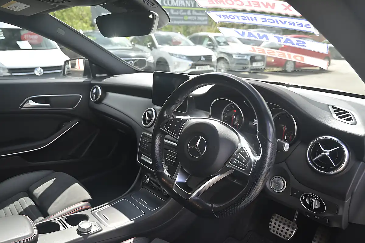 Used 2018 Mercedes-Benz Cla AMG Line Night Edition Polar White - Interior and Exterior details 15