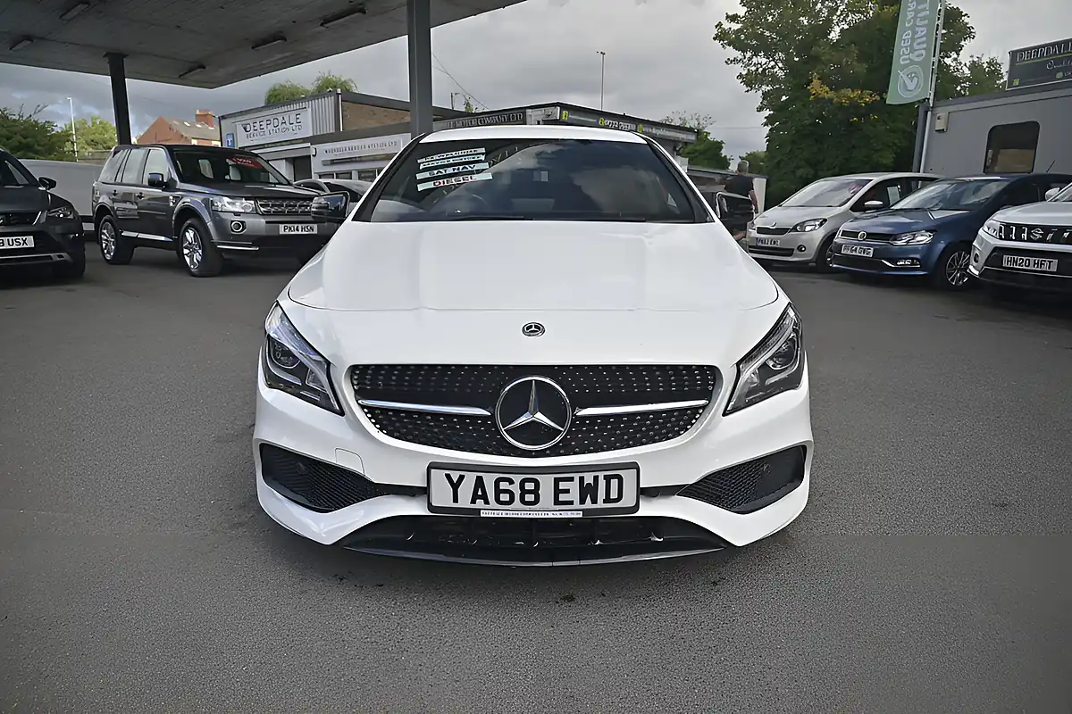 Used 2018 Mercedes-Benz Cla AMG Line Night Edition Polar White - Interior and Exterior details 2