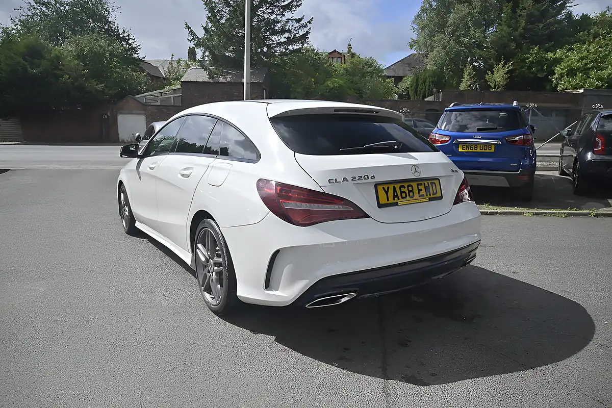 Used 2018 Mercedes-Benz Cla AMG Line Night Edition Polar White - Interior and Exterior details 5