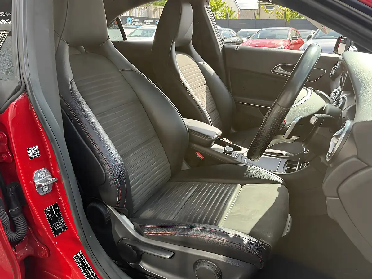 Used 2018 Mercedes-Benz Cla AMG Line Red - Interior and Exterior details 12
