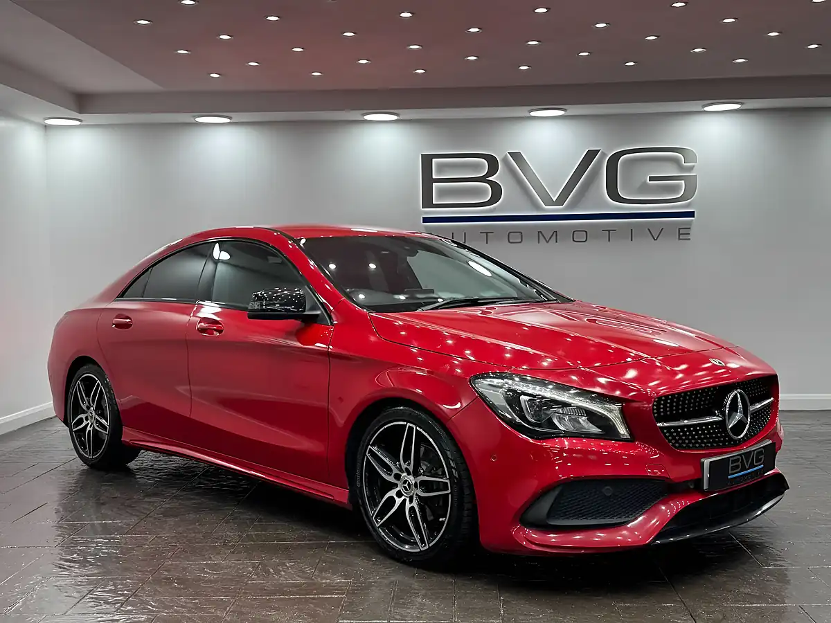Used 2018 Mercedes-Benz Cla AMG Line Red - Front View
