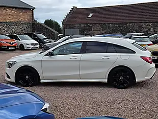 Used 2018 Mercedes-Benz Cla AMG Line Shooting Brake Arctic White - Interior and Exterior details 14