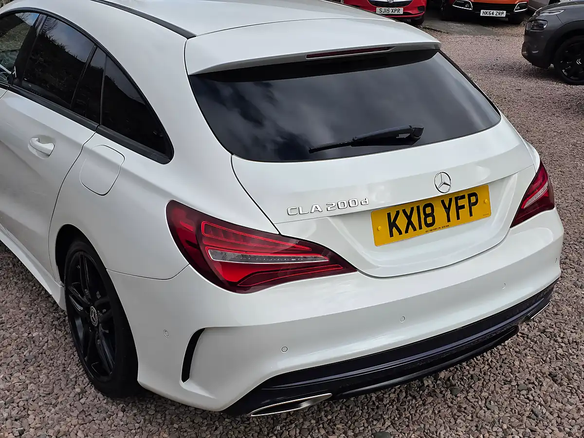 Used 2018 Mercedes-Benz Cla AMG Line Shooting Brake Arctic White - Interior and Exterior details 16