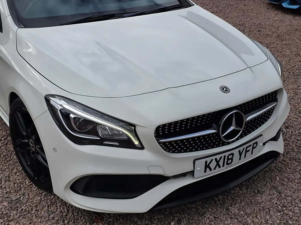 Used 2018 Mercedes-Benz Cla AMG Line Shooting Brake Arctic White - Interior and Exterior details 2