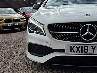 Used 2018 Mercedes-Benz Cla AMG Line Shooting Brake Arctic White - Interior and Exterior details 4