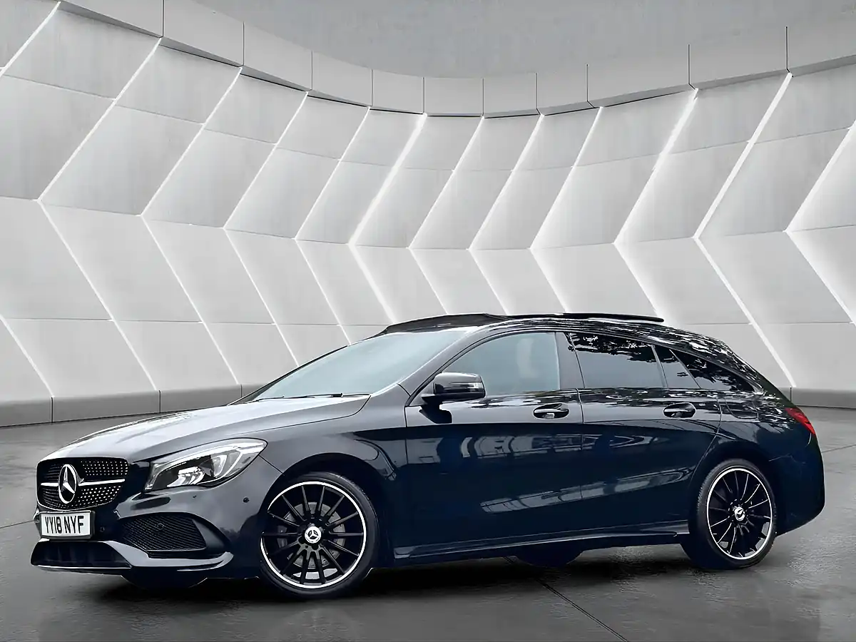 Used 2018 Mercedes-Benz Cla AMG Line Shooting Brake Black - Front View