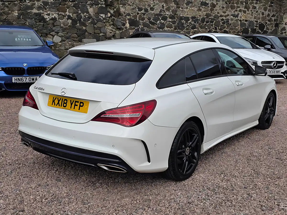 Used 2018 Mercedes-Benz Cla AMG Line White - Interior and Exterior details 18