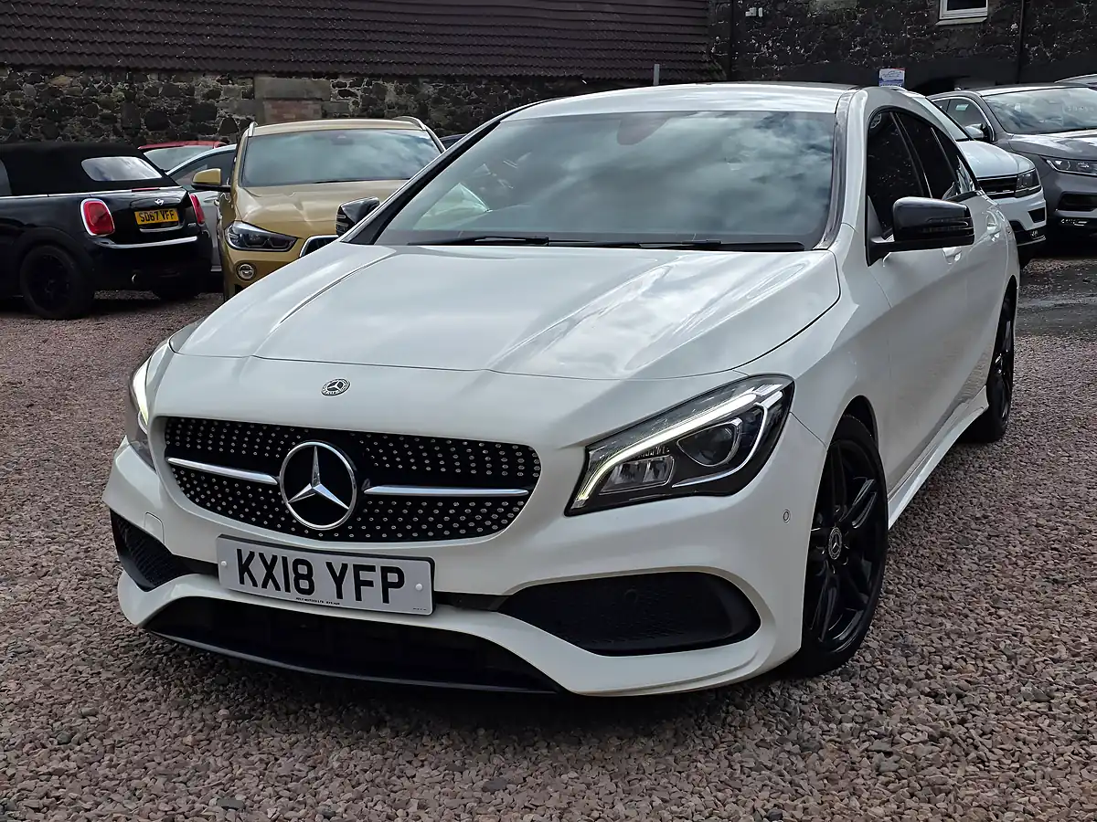 Used 2018 Mercedes-Benz Cla AMG Line White - Interior and Exterior details 5