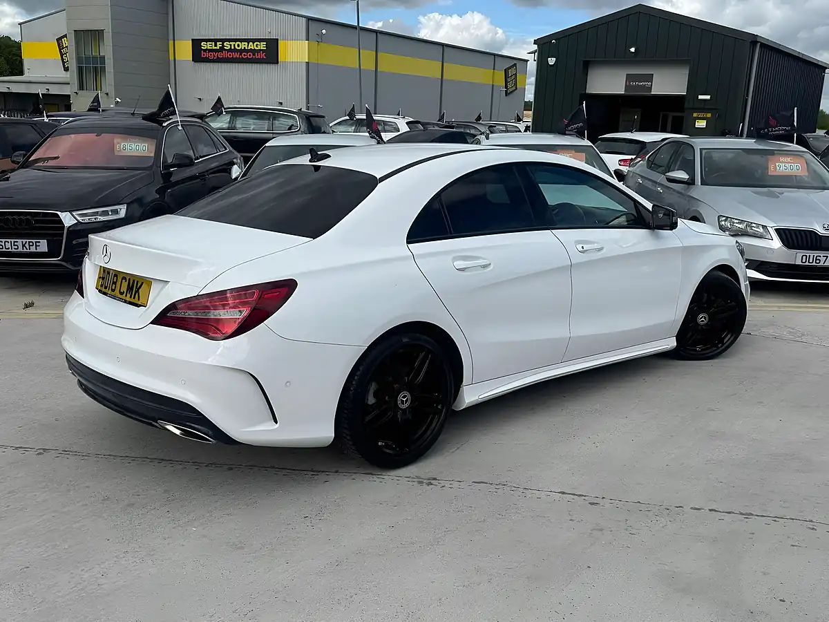 Used 2018 Mercedes-Benz Cla AMG Line White - Interior and Exterior details 11