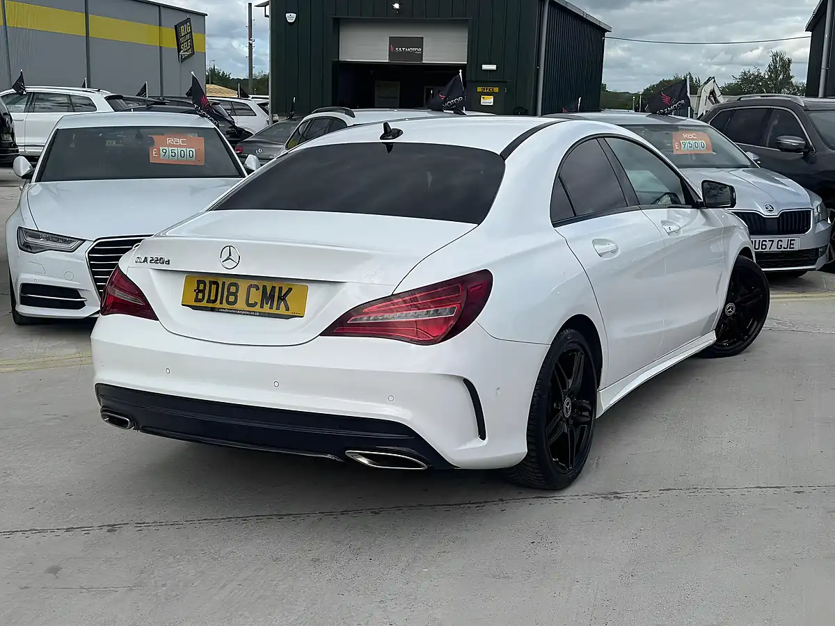Used 2018 Mercedes-Benz Cla AMG Line White - Interior and Exterior details 12