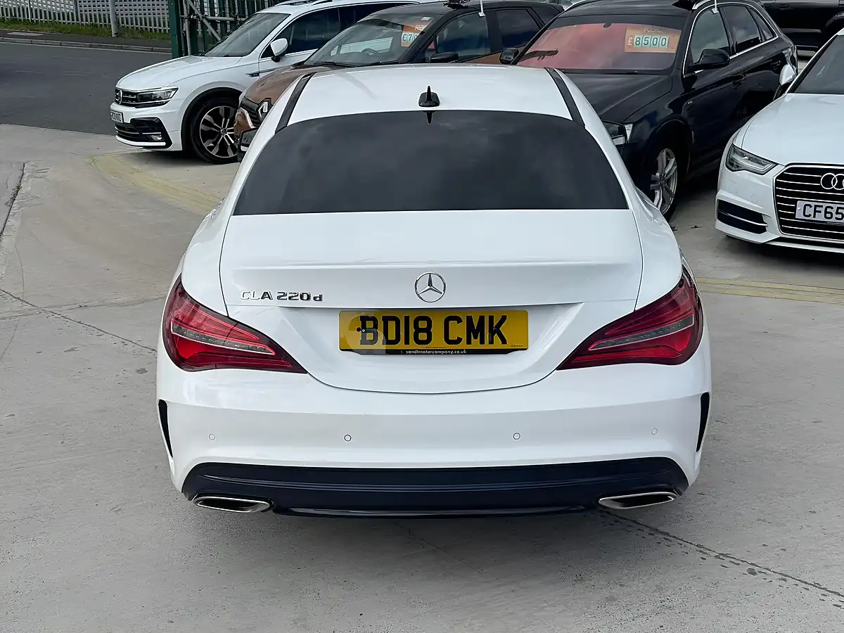 Used 2018 Mercedes-Benz Cla AMG Line White - Interior and Exterior details 9