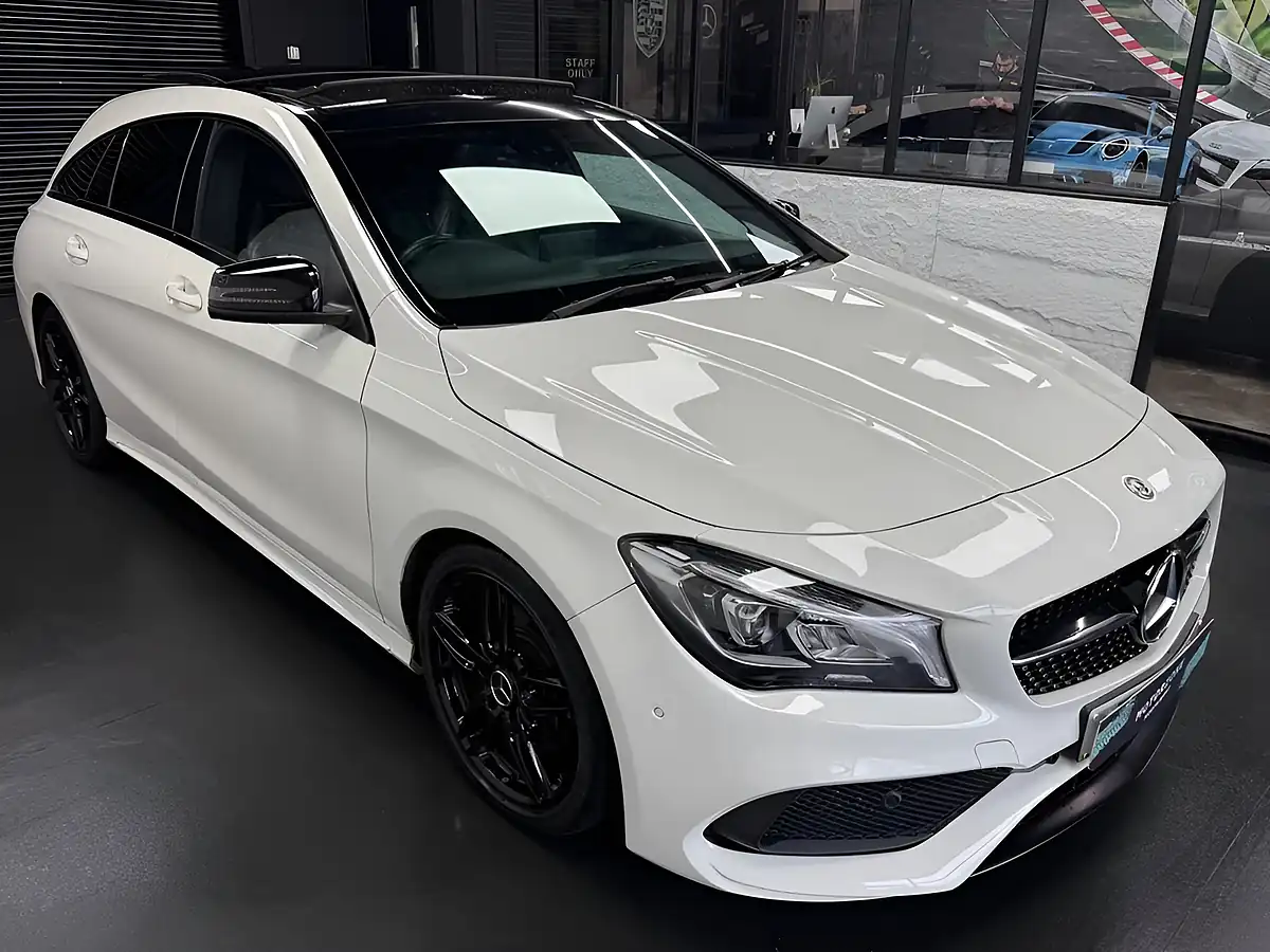 Used 2018 Mercedes-Benz Cla AMG Line White - Interior and Exterior details 16