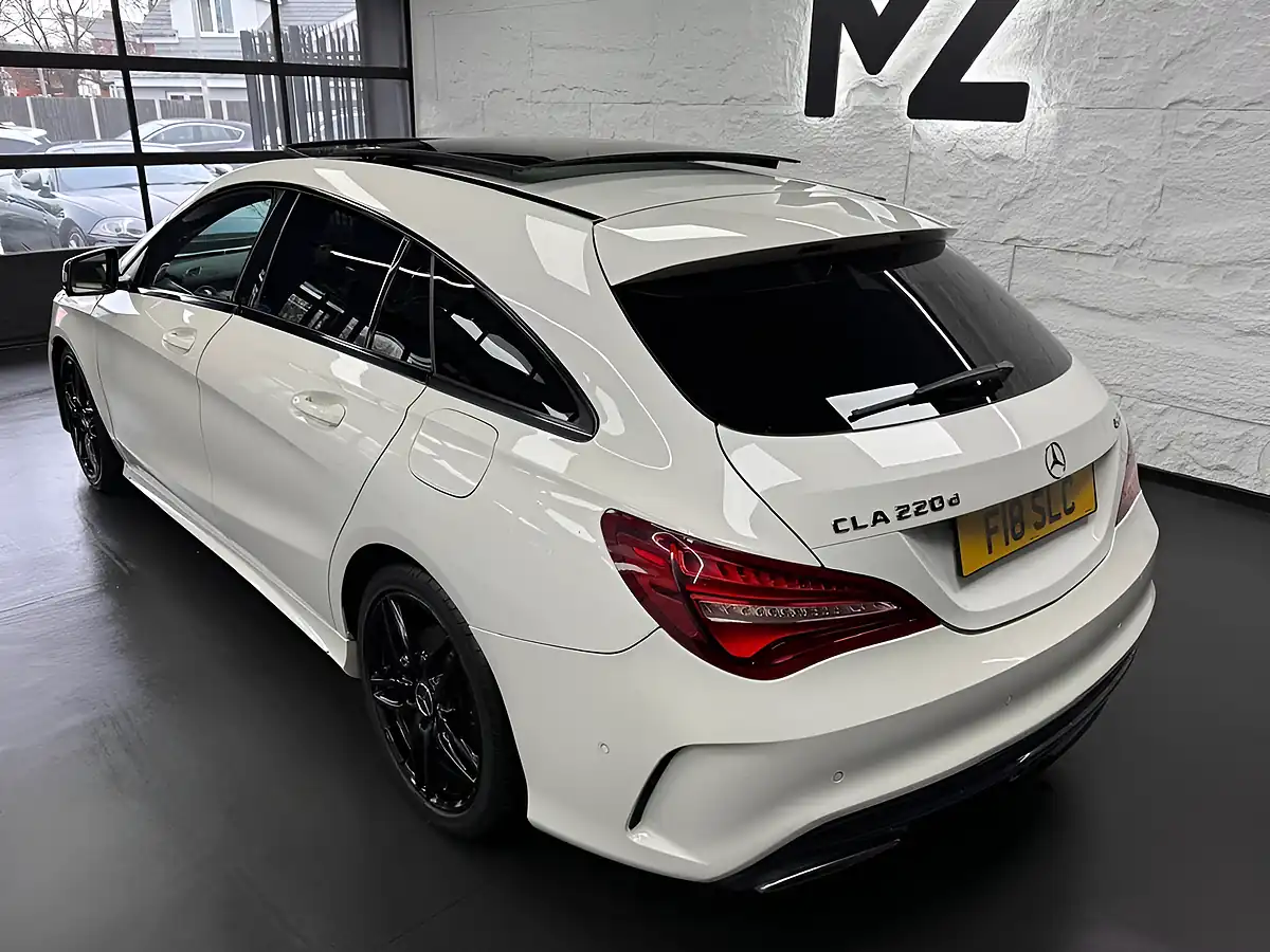 Used 2018 Mercedes-Benz Cla AMG Line White - Interior and Exterior details 6