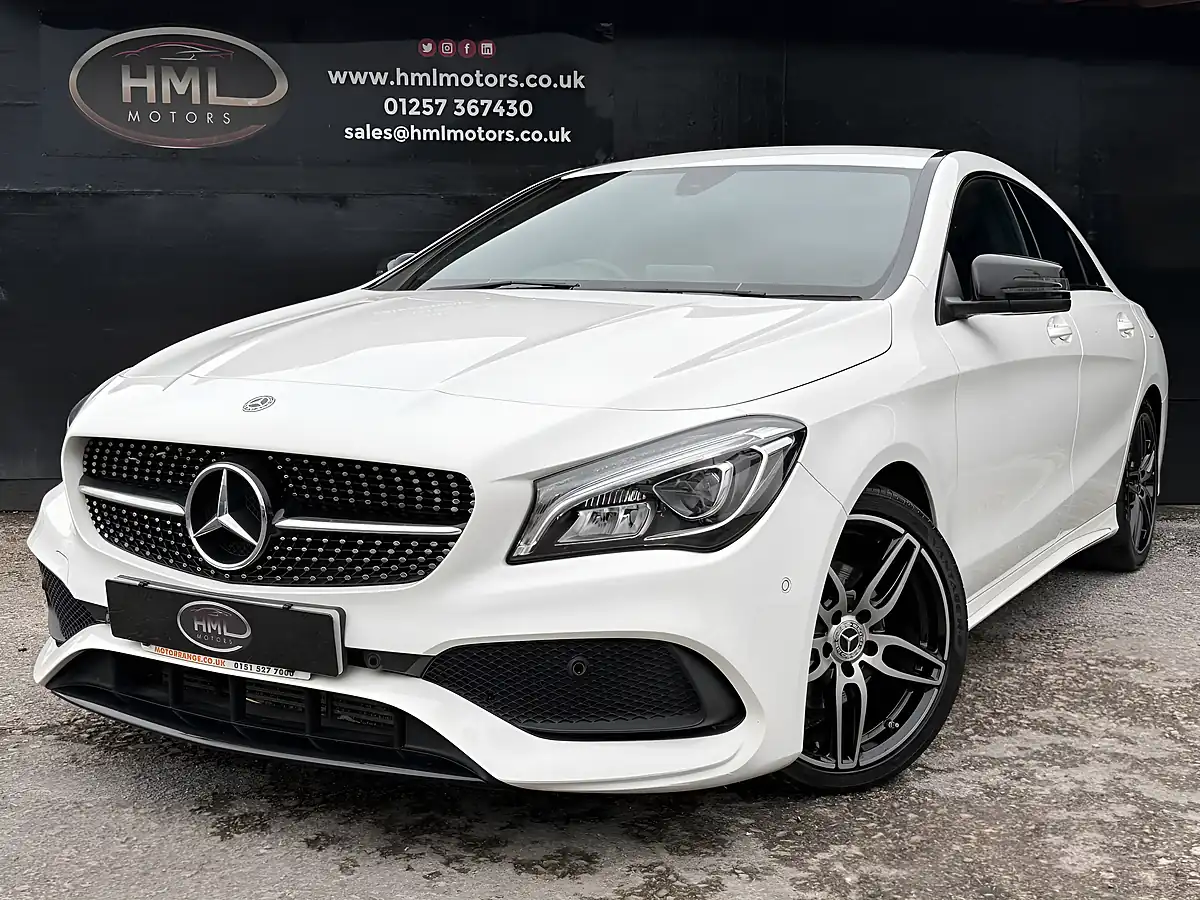 Used 2018 Mercedes-Benz Cla AMG Line White - Front View