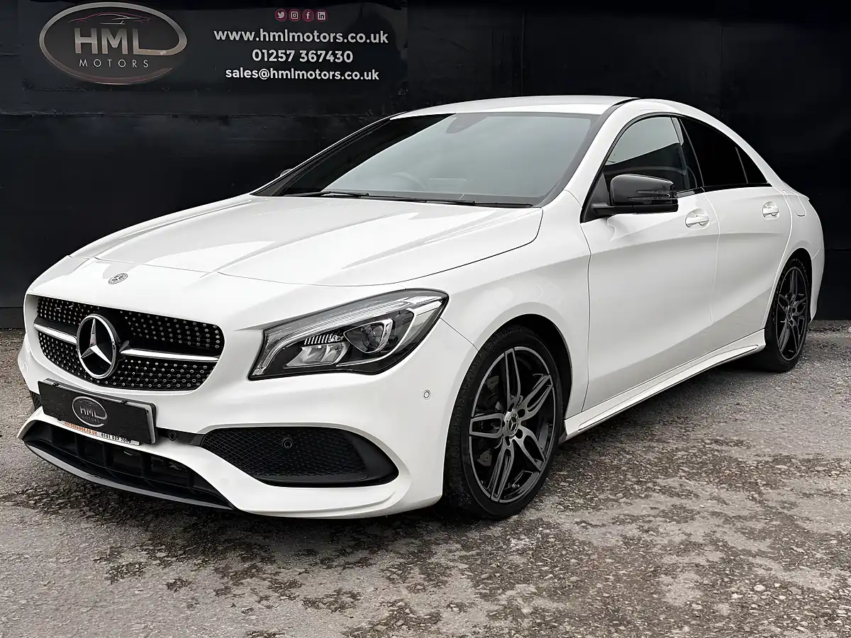 Used 2018 Mercedes-Benz Cla AMG Line White - Interior and Exterior details 2