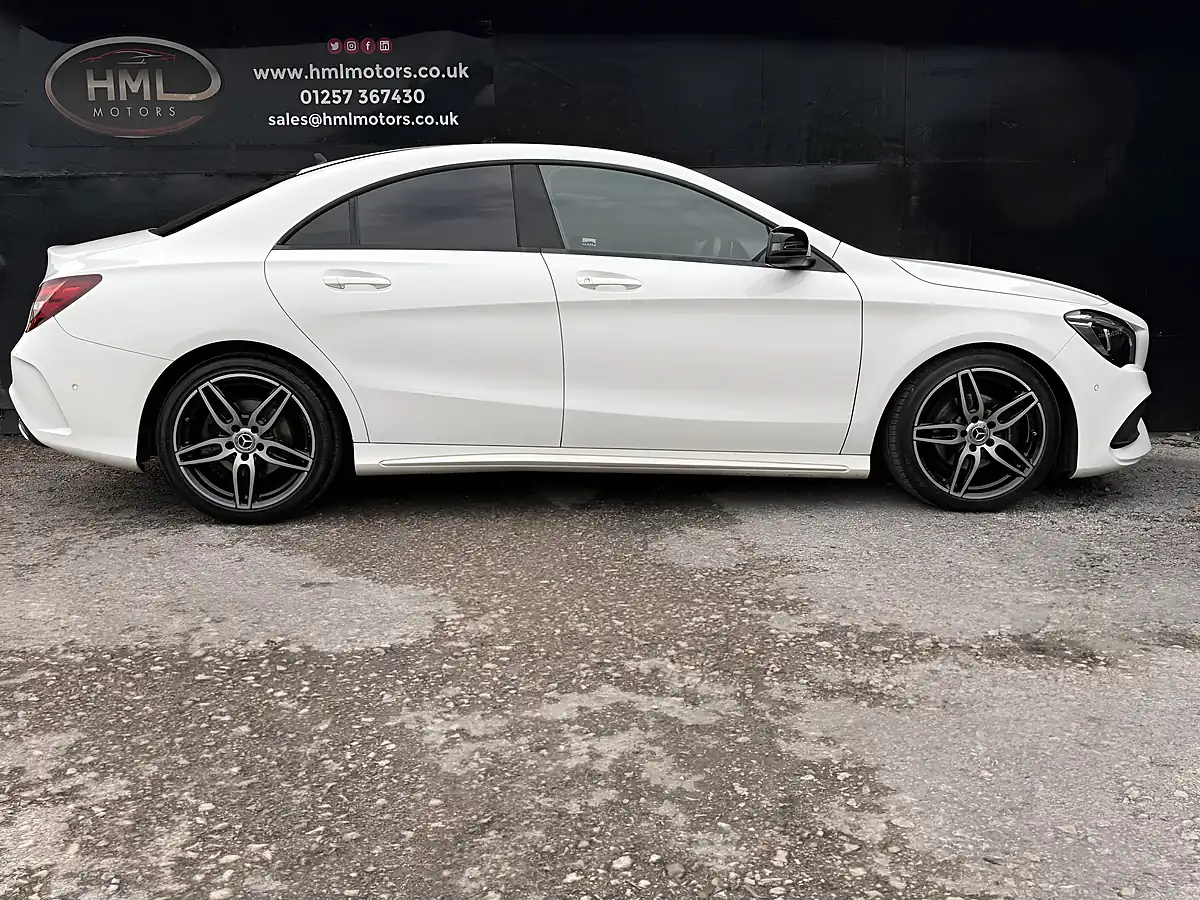 Used 2018 Mercedes-Benz Cla AMG Line White - Interior and Exterior details 7