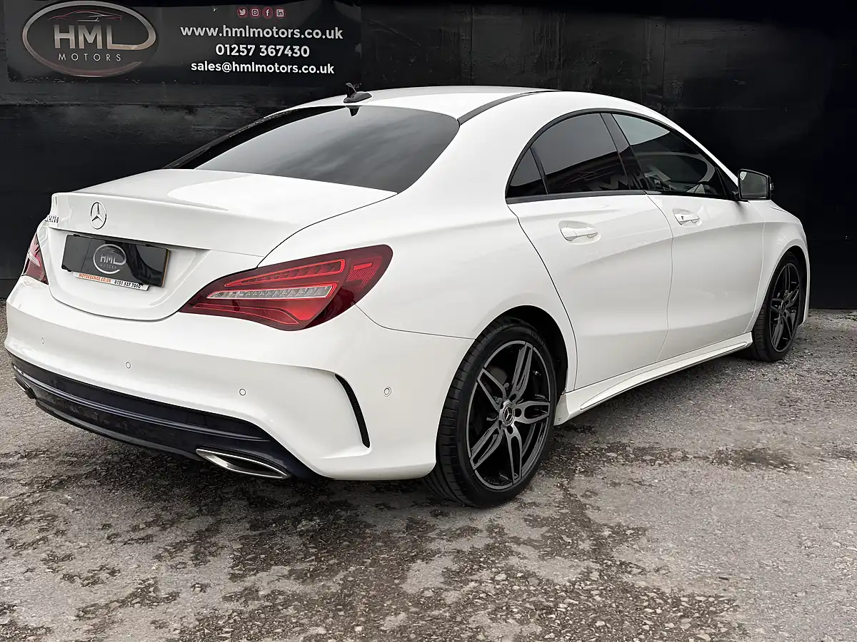 Used 2018 Mercedes-Benz Cla AMG Line White - Interior and Exterior details 8
