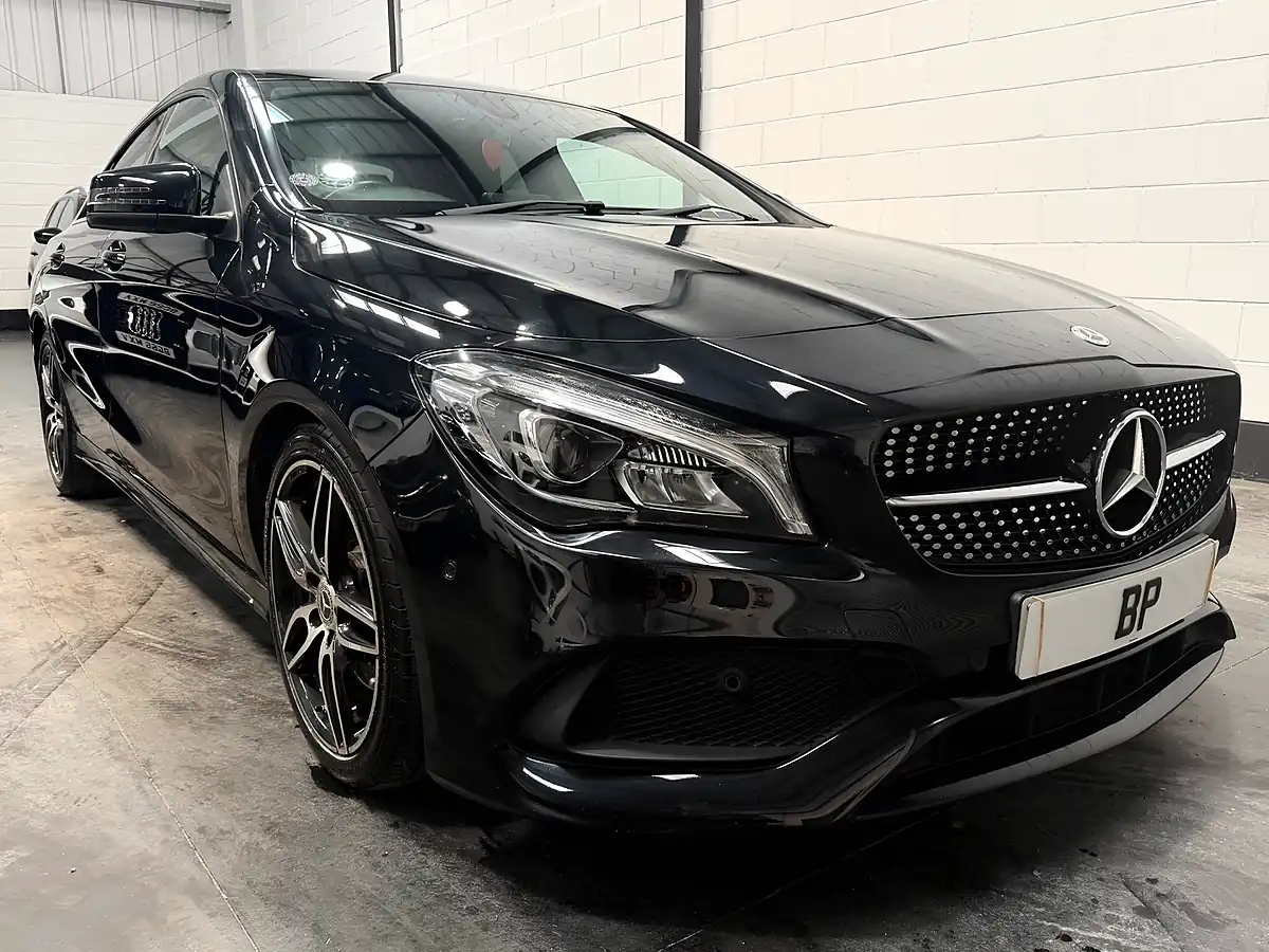 Used 2018 Mercedes-Benz Cla Class AMG Line Black - Front View
