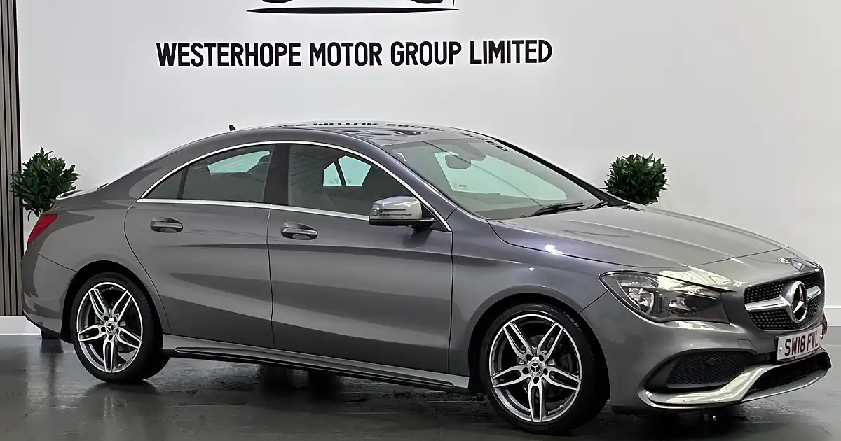 Used 2018 Mercedes-Benz Cla Class AMG Line Edition Grey - Front View