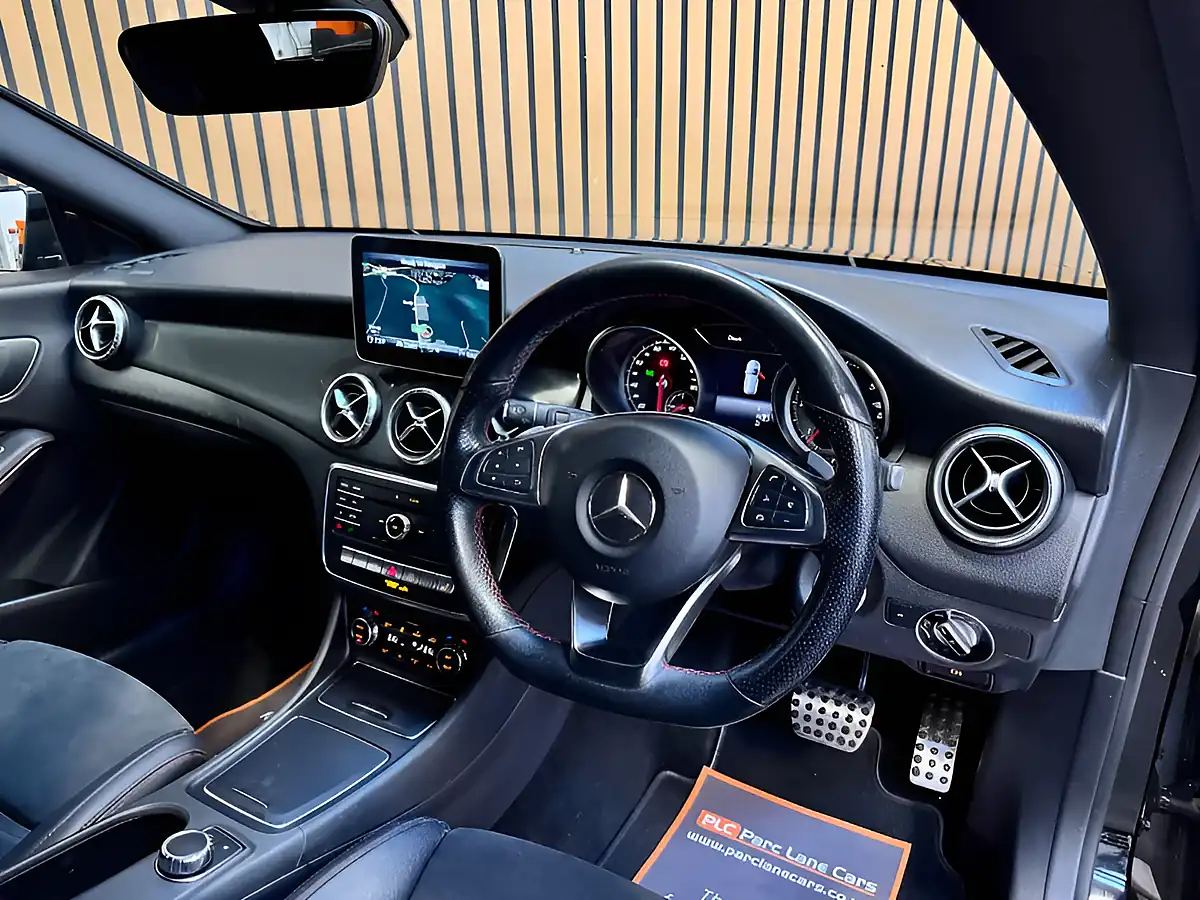 Used 2018 Mercedes-Benz Cla Class AMG Line Night Edition Shooting Brake Cosmos Black - Interior and Exterior details 11