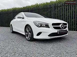 Used 2018 Mercedes-Benz Cla Class Sport Coupe White - Interior and Exterior details 10