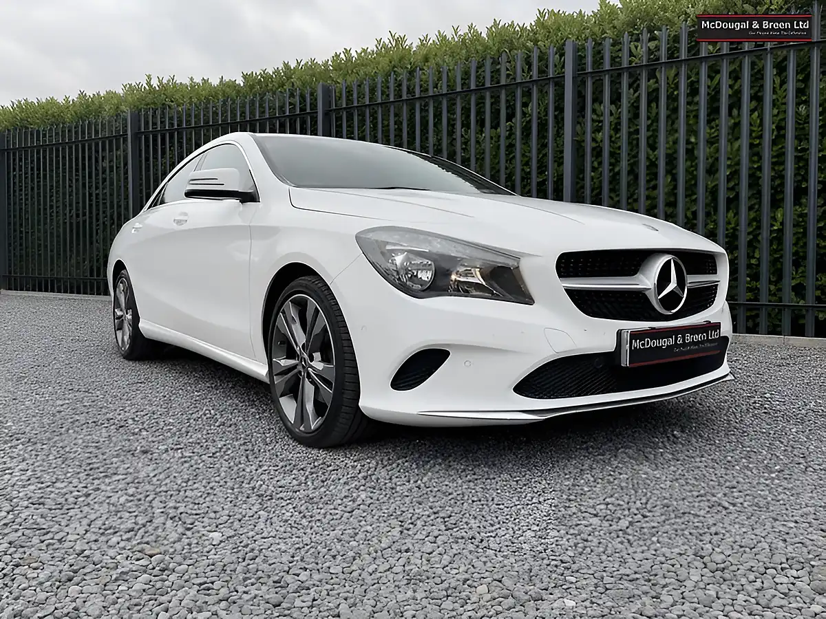 Used 2018 Mercedes-Benz Cla Class Sport Coupe White - Interior and Exterior details 10