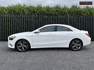 Used 2018 Mercedes-Benz Cla Class Sport Coupe White - Interior and Exterior details 2