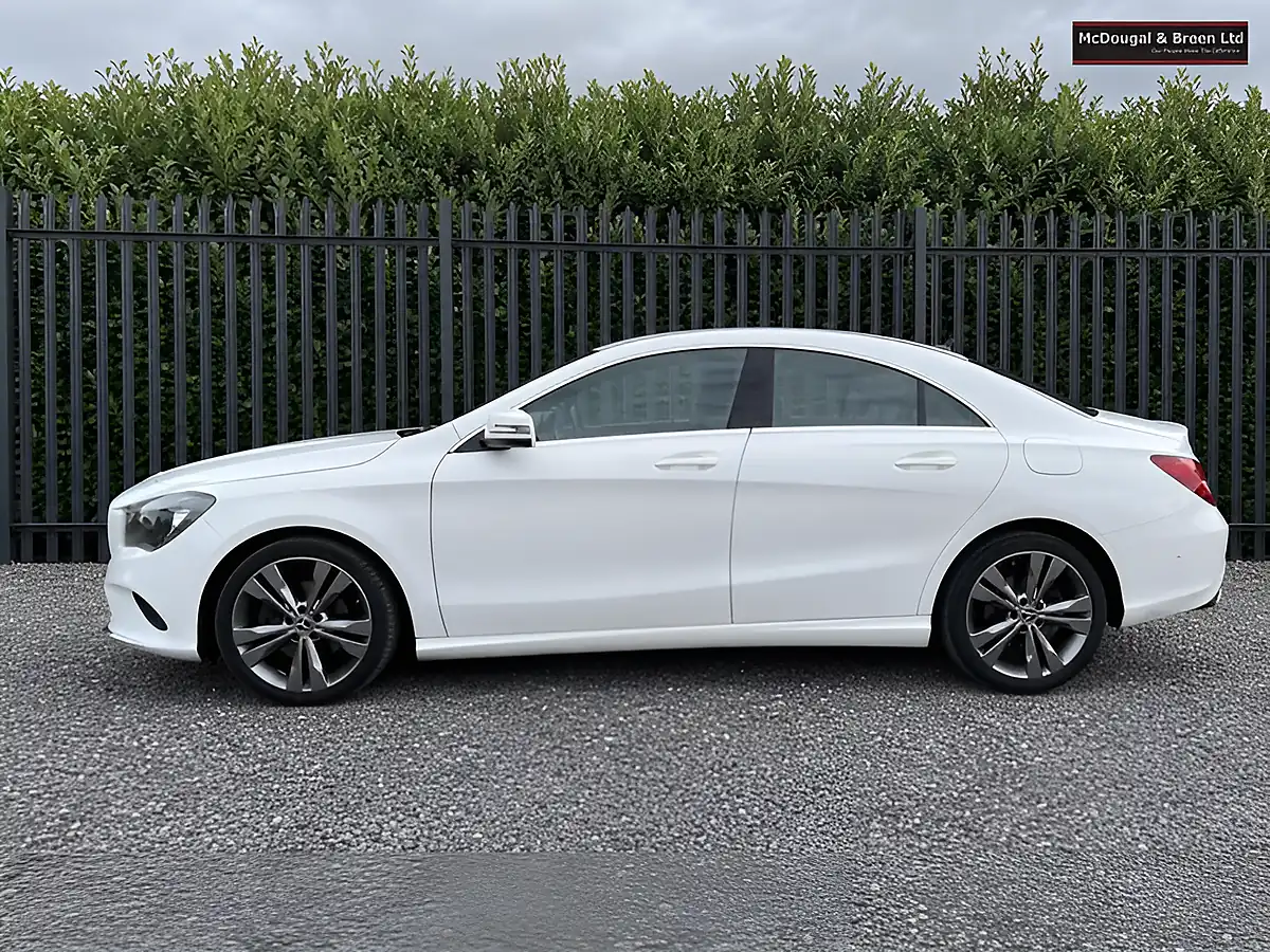 Used 2018 Mercedes-Benz Cla Class Sport Coupe White - Interior and Exterior details 2
