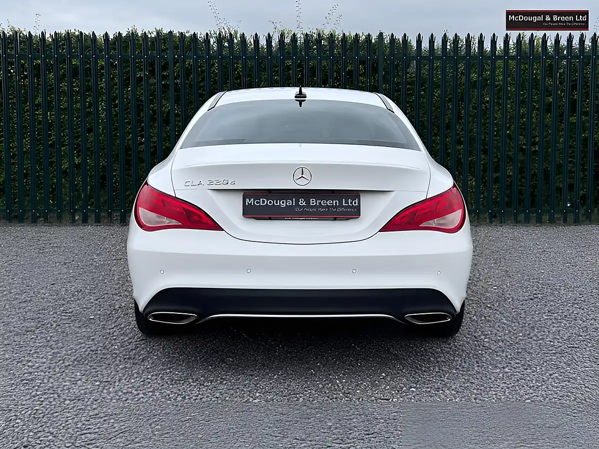 Used 2018 Mercedes-Benz Cla Class Sport Coupe White - Interior and Exterior details 4