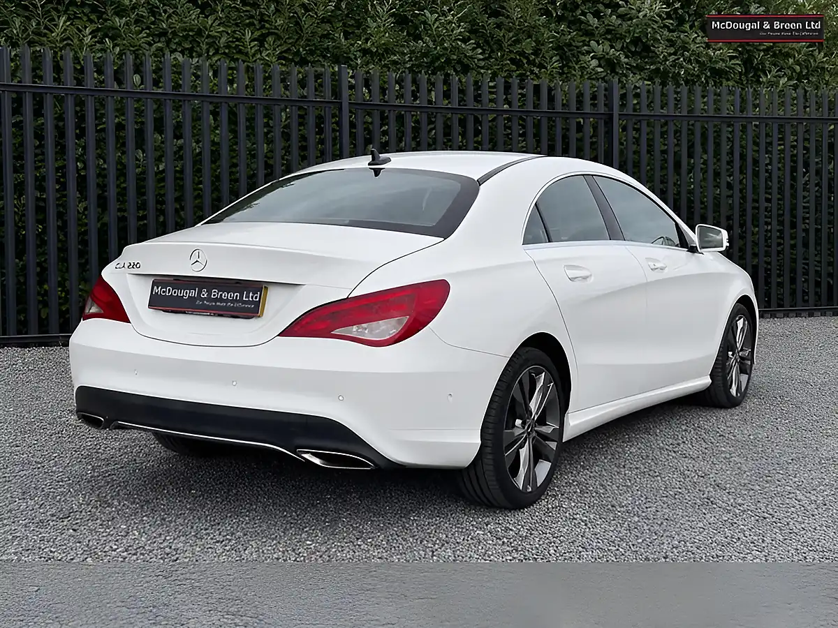 Used 2018 Mercedes-Benz Cla Class Sport Coupe White - Interior and Exterior details 5