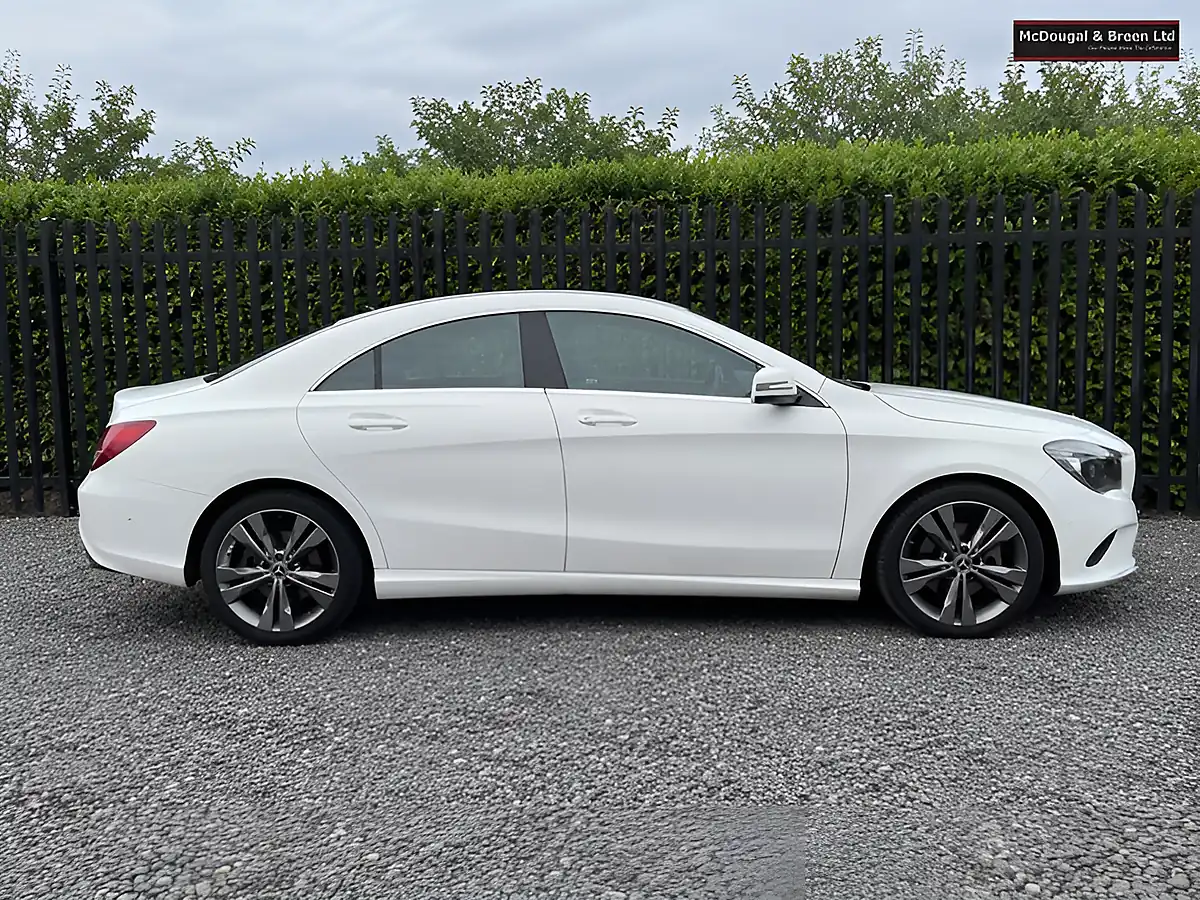 Used 2018 Mercedes-Benz Cla Class Sport Coupe White - Interior and Exterior details 6