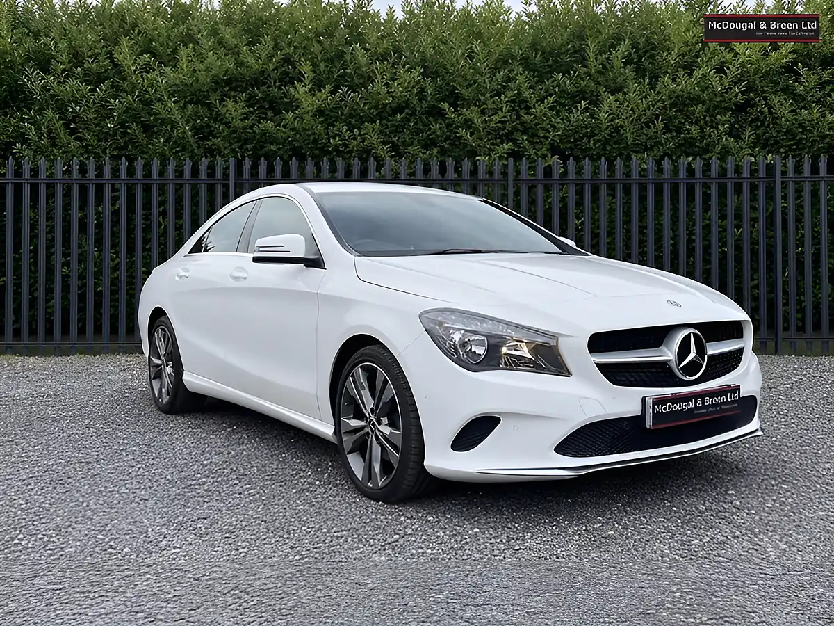 Used 2018 Mercedes-Benz Cla Class Sport Coupe White - Interior and Exterior details 7