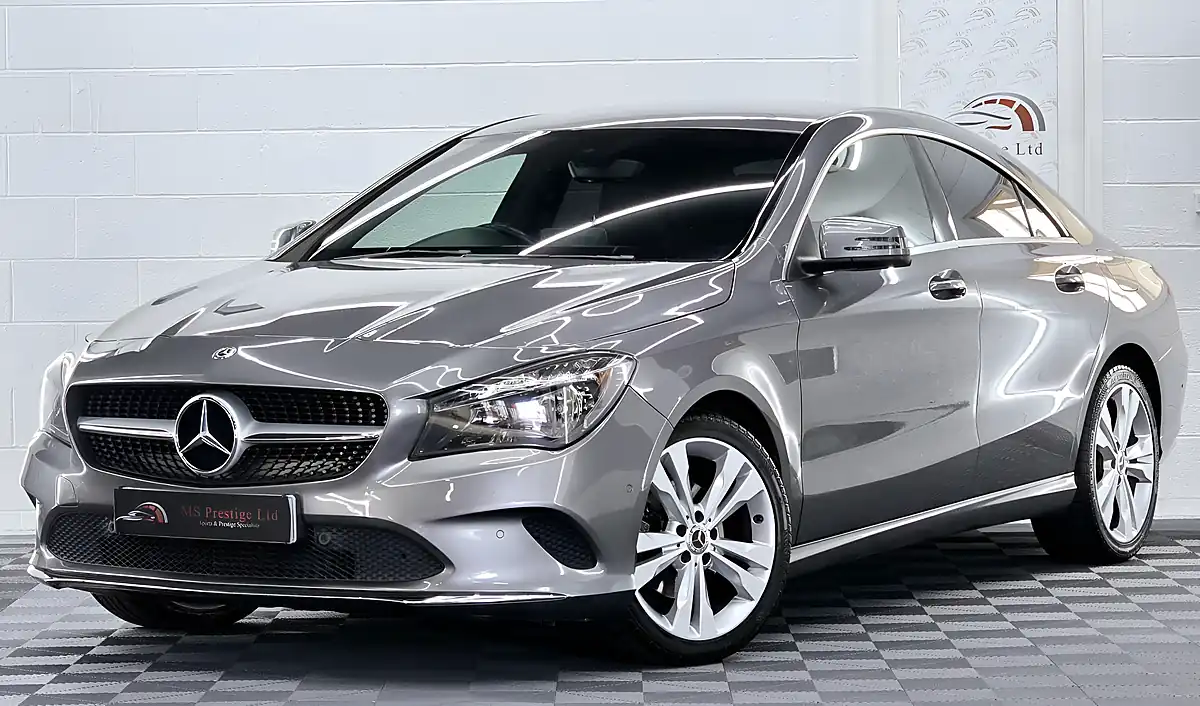 Used 2018 Mercedes-Benz Cla Sport Mountain Grey Metallic - Front View