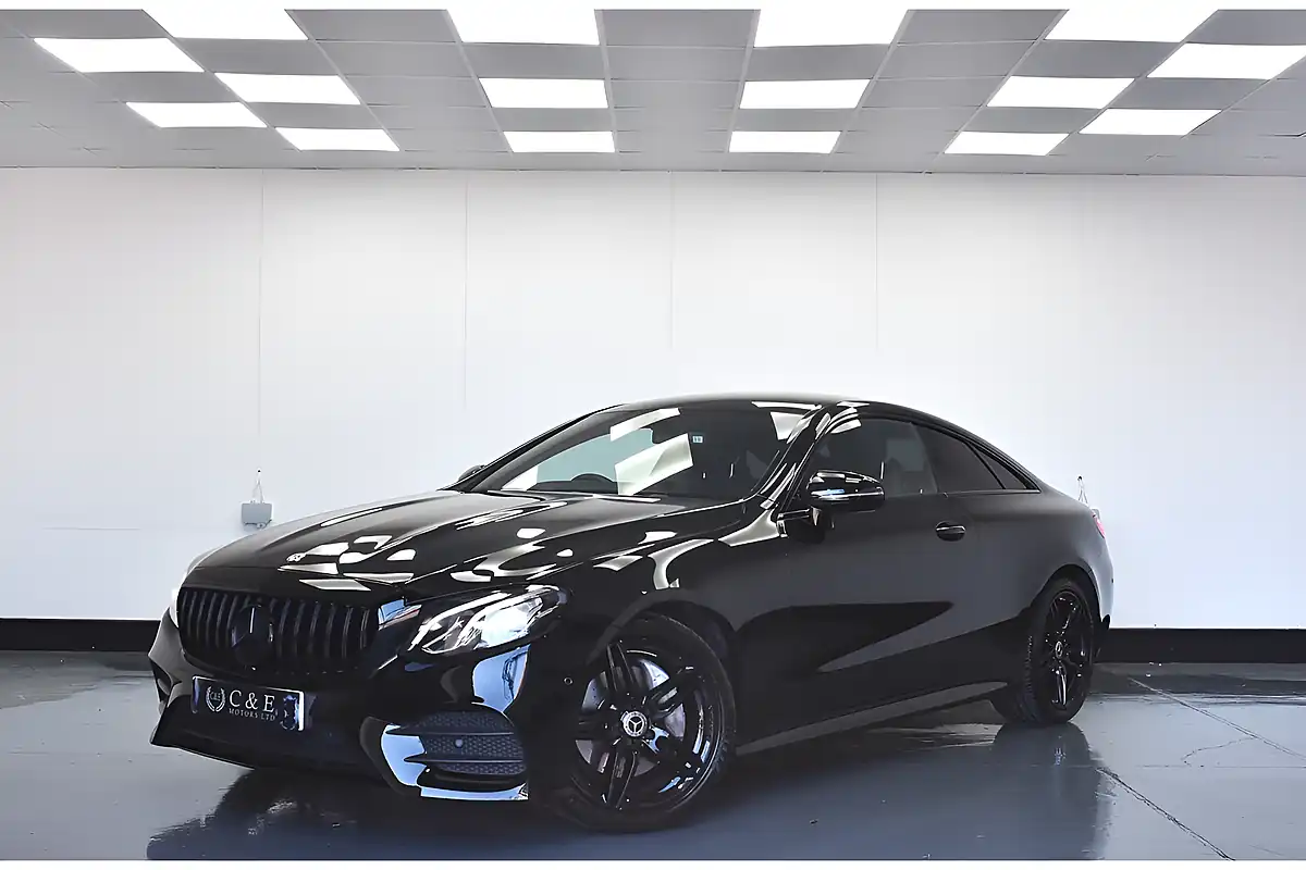 Used 2018 Mercedes-Benz E Class AMG Line Black - Front View