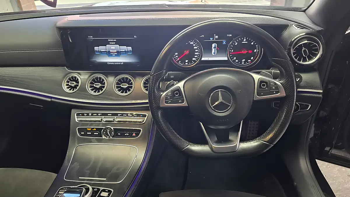 Used 2018 Mercedes-Benz E Class AMG Line Black - Interior and Exterior details 11