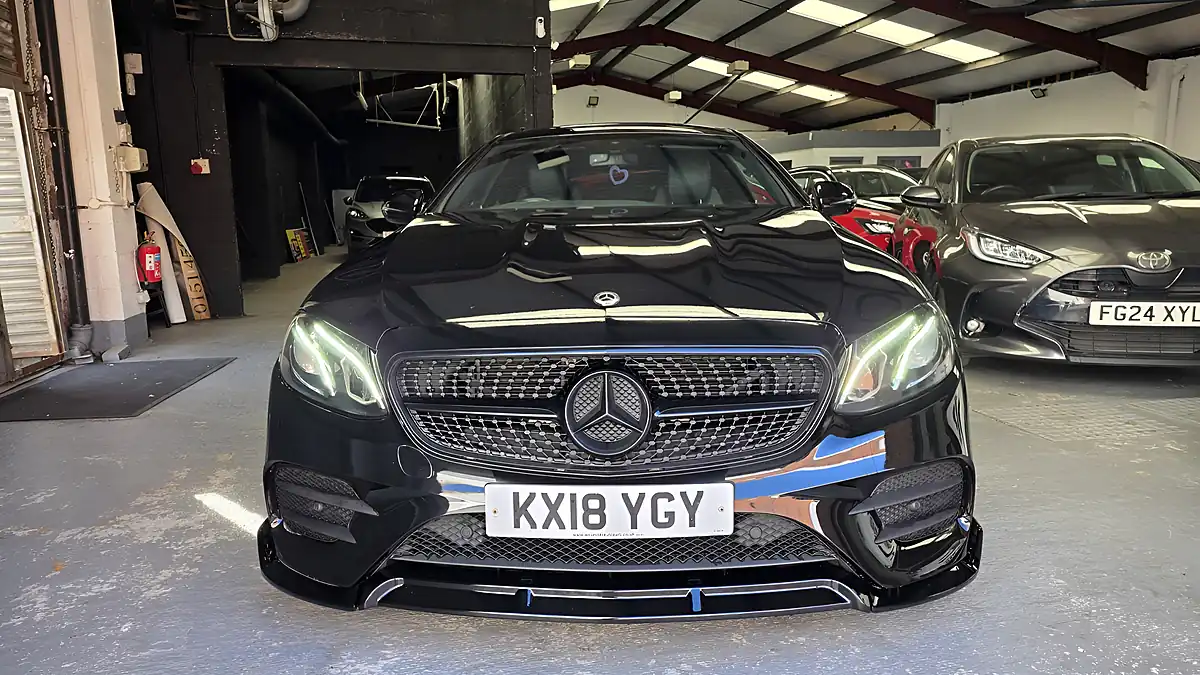 Used 2018 Mercedes-Benz E Class AMG Line Black - Interior and Exterior details 2