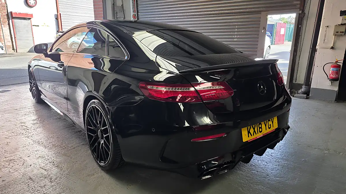 Used 2018 Mercedes-Benz E Class AMG Line Black - Interior and Exterior details 4