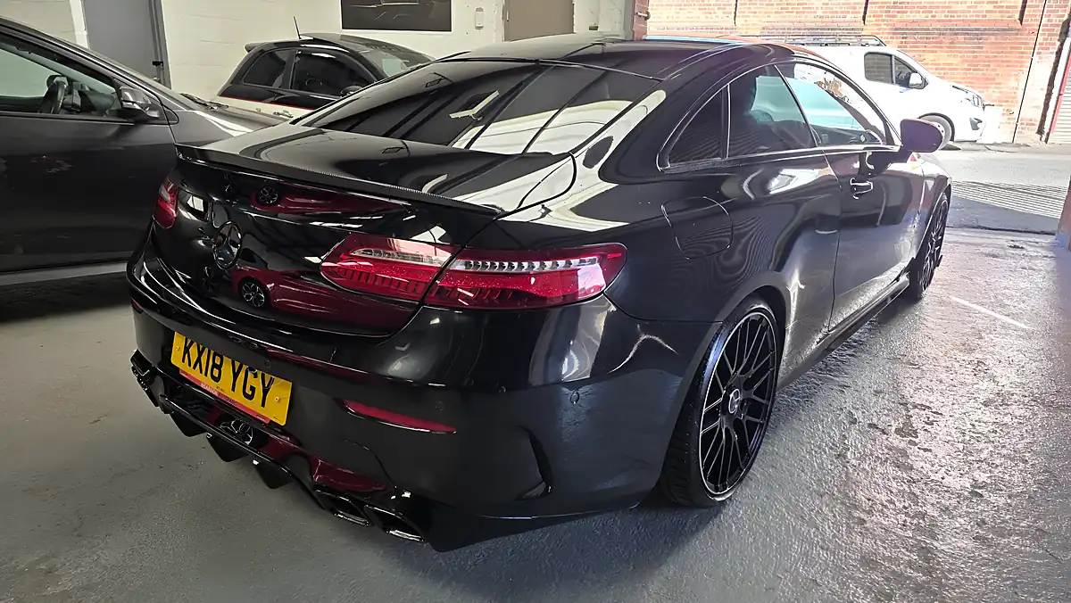 Used 2018 Mercedes-Benz E Class AMG Line Black - Interior and Exterior details 6