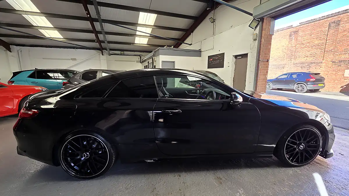 Used 2018 Mercedes-Benz E Class AMG Line Black - Interior and Exterior details 7