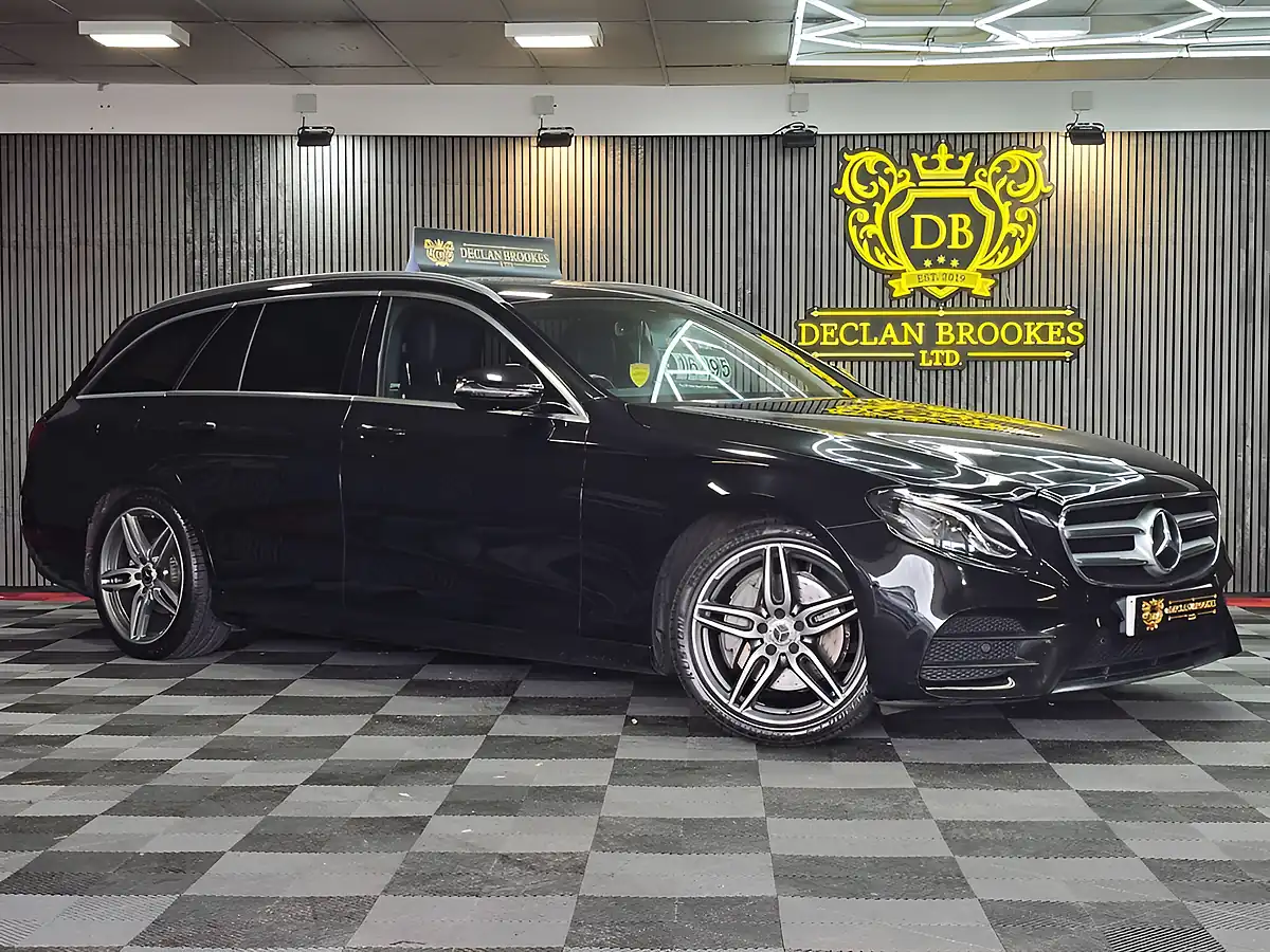 Used 2018 Mercedes-Benz E Class AMG Line Black - Front View