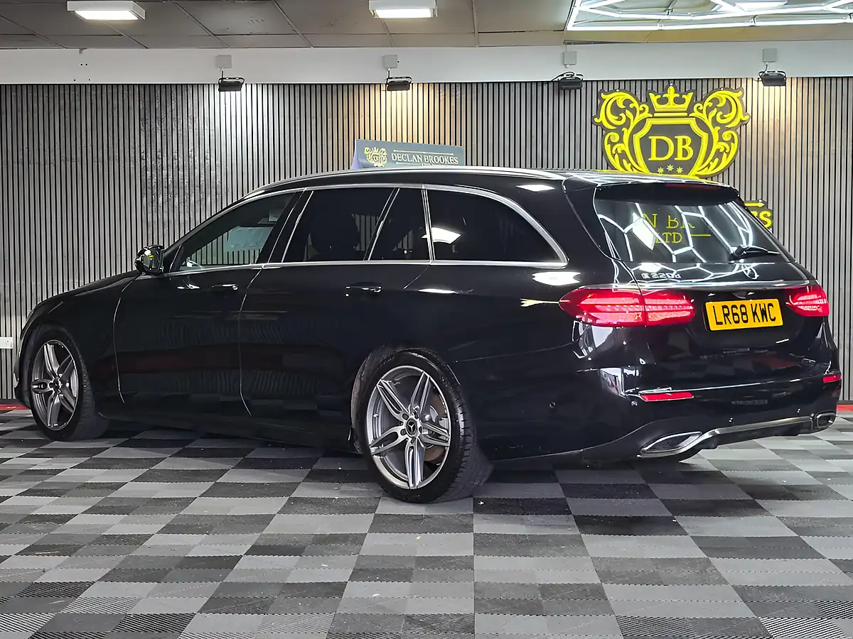 Used 2018 Mercedes-Benz E Class AMG Line Black - Interior and Exterior details 9