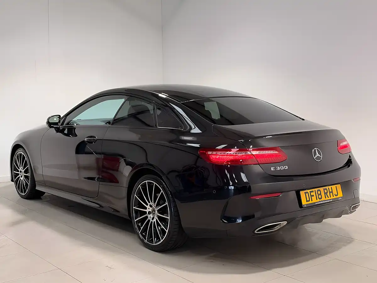 Used 2018 Mercedes-Benz E Class AMG Line Obsidian Black - Interior and Exterior details 4