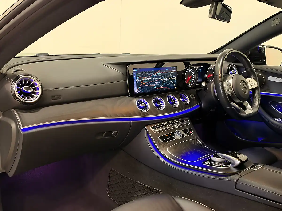 Used 2018 Mercedes-Benz E Class AMG Line Obsidian Black - Interior and Exterior details 7