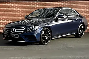 Used 2018 Mercedes-Benz E Class AMG Line (premium) Blue - Interior and Exterior details 12